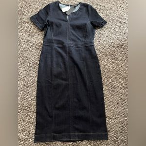 NEW!!! Banana Republic denim midi dress. Size 10!!!
